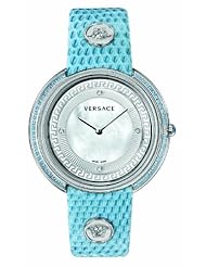 Versace Womens VA7100014 THEA Analog Display Quartz Blue Watch