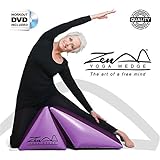 ZEN YOGA WEDGE - Complete With Beginners Workout DVD Fitness Program. The Purple Inflatable Wedge cushion unique shape provides a peaceful platform for postures, while offering exceptional comfort and support. New for 2014 /2015