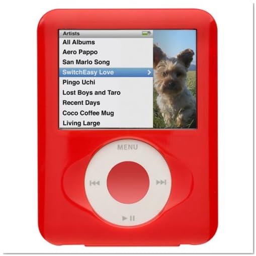 Pleiades Biscuits for iPod nano 3G/Ruby Red SE-BS-RD