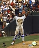 Rickey Henderson Oakland Athletics - Record Breaking Steal - Autographed 8x10 Photo
