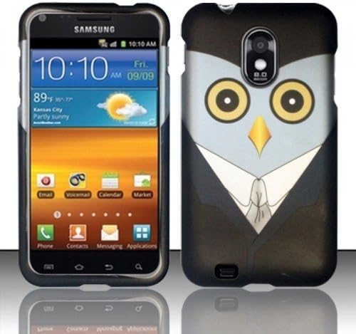 TUXEDO OWL HARD MATTE CASE COVER FOR SAMSUNG GALAXY S2 EPIC TOUCH 4G D710 + Screen Protector &amp; Car Charger [In Casesity Retail Packaging]