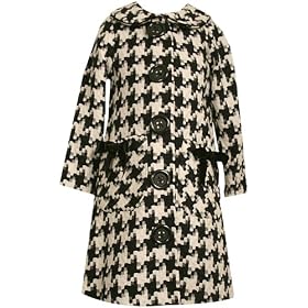 Bonnie Jean Girls 7-16 Houndstooth Dress And Coat Set
