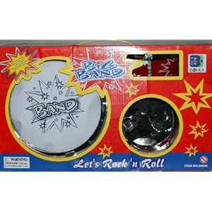 4 PCS New Child Kid Toy Kids Big Band Drum Set Toy Drum-let's Rock 'N Roll by ETOYSWORLD
