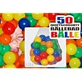50 B�llebadb�lle im Netz f�r quietschbuntes Vergn�gen - Durchmesser: 5,5 cm