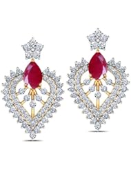 Diamond (1.04 Ct, IJ-SI), 18 Kt Yellow Gold Surya Svelte Earring