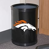 Denver Broncos Black Team Wastebasket