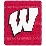 Wisconsin Badgers NCAA Light Weight Fleece Blanket (031 Series) (50x60