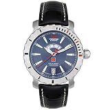 Vostok N-225 Mryia Mens Automatic Blue Leather Watch #2432 5515036-BLK by Vostok Europe