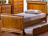 Louis Philippe Light Brown Twin Platform Bed by Coaster Furniture