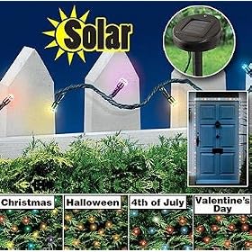 7 COLOR PROGRAMMABLE SOLAR LIGHTS by Get Organized