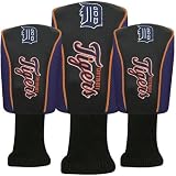 Detroit Tigers Black Three-Pack Golf Club Headcovers