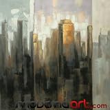 Metropolis--Oil Painting--39x39x1.5 Pre-Stretched