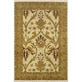 American Home Classic Arts and Crafts Antique Ivory / Sage Contemporary Rug Size: 2' x 3'