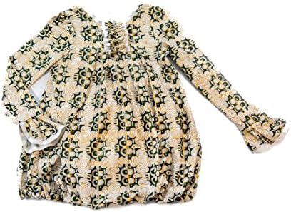 Z By Ozi Girl's Ankara Bubble Dress Small White