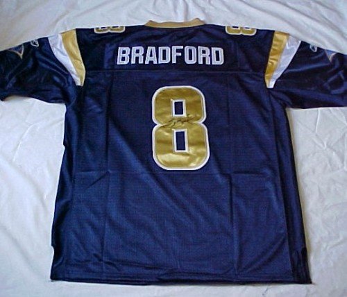 Sam Bradford Hand Signed Autographed St Louis Rams Authentic Reebok Jersey - ...