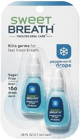 Sweet Breath Twin Drop, Peppermint 2 ea (Pack of 3)