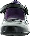 School Rider Girls Nicki-712E Flower Decor Velcro Strap School Uniform Shoes