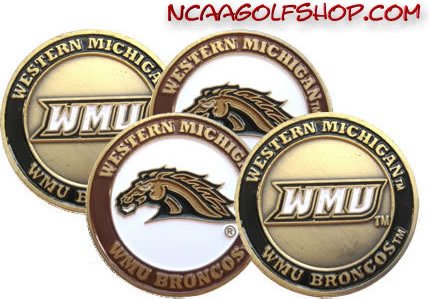 Western Michigan Broncos Golf Ball Markers