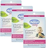 Hyland's Baby Vitamin C Tablets, 125 Count, Pack of 3