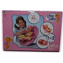 RARIT�T ! 2 in 1 Chou Chou Autoschale mit Ger�uchen / Stimme Autositz Sitz posa pink Stuhl E�stuhl Trageschale
