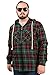 Woodland Supply Co. Men's Sherpa Lined Plaid Hooded Shirt Jacket