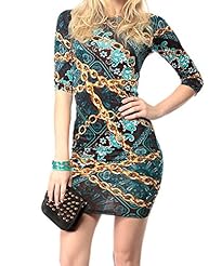 Sexy Summer Sleeveless Polyester/Spandex General Print Bandage Dress/Bodycon Dress/Club Dress/Party Dress 