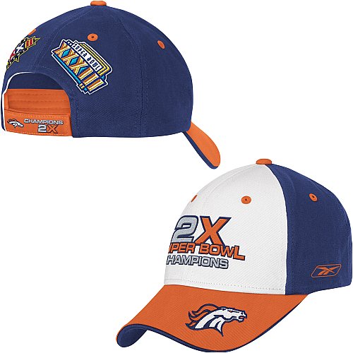 Buy Reebok Denver Broncos Super Bowl Champions Structured Hat by Reebok