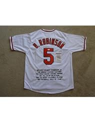 Collectibles: BROOKS ROBINSON SIGNED AUTO BALTIMORE ORIOLES WHITE STAT JERSEY HOF 83 JSA