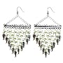 Fall Breeze, Silver Tone Brass, Chandelier Earring&hellip <span class="brandLink"> Nina of Egypt </span>