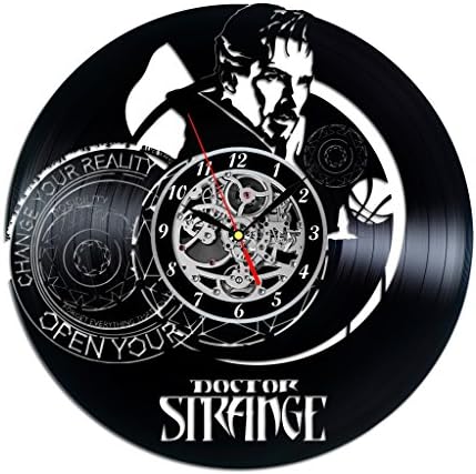 Doctor Strange Marvel Comics Vinyl Record Wall Clock. Decor for your nursery, kids room. Gift for friends, children, baby, kids. Leave a feedback for us