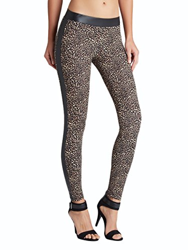 G by GUESS Women's Autumn Faux-Leather Cheetah Leggings