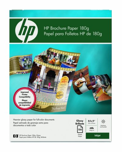 HP Brochure Paper, glossy (150 sheets, 8.5 x 11-inch, 180 g)