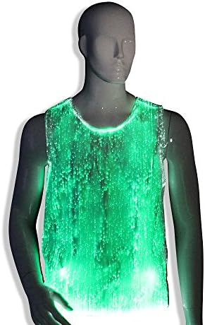 RaveStyle Fiber Optic Shirt (XL) - Get Lit - Illuminated Tank Top for Clubbing, Rave, Birthday, EDM, Disco, Orbiting and Dubstep Parties