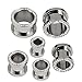 Surgical Steel 316l with Clear Cz Stones Screw Fit Gauges/plugs/tunnels Nickle Free (1 Pair) Different Sizes Available( A/3/3/20)