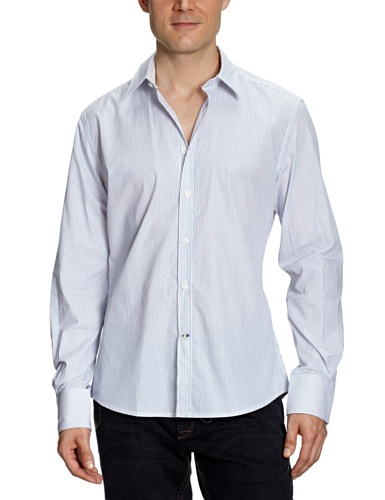 TOM TAILOR Herren Hemden/ Freizeit 20164300910/Smith striped shirt, Gr. 50/52 (L), Wei&szlig; (2 Preisvergleich