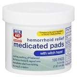 Rite Aid Medicated Pads, Hemorrhoid Relief, with Witch Hazel, 100 ct
