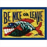 Don Sawyer Be Nice or Leave Tropical Rug Size: 2' 8