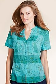 Per Una Pure Cotton Sequin Checked Blouse