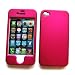 Apple iPhone 4 & 4S Rubberized Snap-On Protector Hard Case, Rose Pink