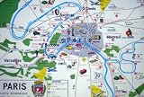 Paris Metro Map Decorative Paper by Cavallini & Co. - Gift Wrap: Set of Four (4) Sheets