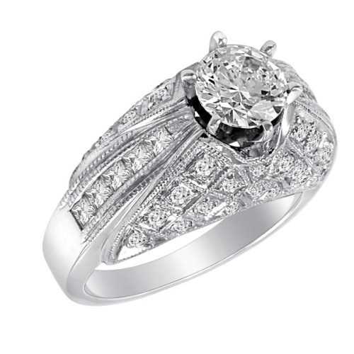 Childrens Toyshop  Jewelry : 14K Diamonds semi-mount with 32 Rounds and 10 P.Cut Diamonds (no centre)
