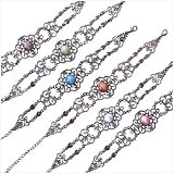 Six Pewter and Cat's Eye Bracelets - Style 33867