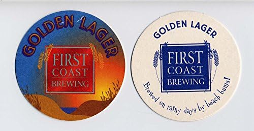 First Coast Brewing Golden Lager Paperboard Coasters - Sleeve of 125
