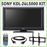 Sony Bravia® L-Series KDL-26L5000 26-inch 720P LCD HDTV + Wall Mount Accessory Kit