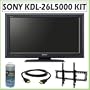 Sony Bravia� L-Series KDL-26L5000 26-inch 720P LCD HDTV + Wall Mount Accessory Kit