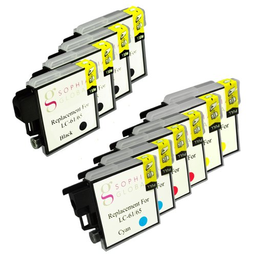 Sophia Global Compatible Ink Cartridge Replacement for Brother LC61 (4 Black, 2 Cyan, 2 Magenta, 2 Yellow)