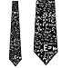 Science Tie Mens E=mc2 Physics Neckties Black by Three Rooker