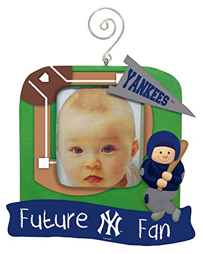 New York Yankees Official MLB 5.25 inch x 5 inch x 2.5 inch Future Fan Photo Frame Christmas Ornament New York Yankees Official MLB 5.25 inch x 5 inch x 2.5 inch Future Fan Photo Frame Christmas Ornament