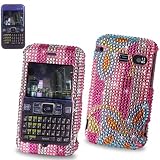 New Fashionable Perfect Fit Hard Diamante Protector Skin Cover (Faceplate/Snap On) Full Rhinestones Diamond Bling for Sanyo SCP-2700 Sprint - Flower