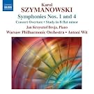 Szymanowski : Symphonies n� 1 et n� 4